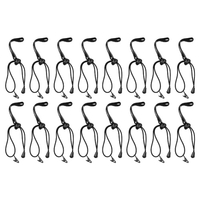 Andoer 16 Packs Fond Mousseline Pinces Toile de Fond Chaîne Clips Titulaires pour Photo Studio Photographie Studio Tir Noir