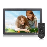 Andoer 17inch LED cadre Photo numérique 1080P haute résolution cadre Photo électronique MP3 MP4 lecteur vidéo horloge calendrier avec télécommande