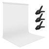 Andoer 1, 8 * 2, 8 m / 6 * 9ft Photographie Fond Écran Portrait Photographie Décors Accessoires de studio photo Matériau en polyester-coton lavable durable avec 3 pinces pour toile de fond,  couleur verte