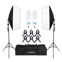 Andoer-2 Photography Studio Cube Parapluie Softbox Light Kit d