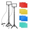 Andoer 2 pièces USB LED Kit de lumière vidéo éclairage de photographie 3200 K-5600 K 120 pièces perles 14 niveaux dimmable