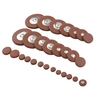 Andoer 28pcs Sax Pads en Cuir Remplacement pour Soprano Saxophone