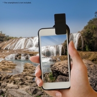 Andoer 37MM objectif de filtre de téléphone à clipser professionnel ND2-400 filtre à densité neutre réglable avec protecteur d