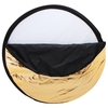 Andoer 43" 110cm disque 5 en 1 (or,  argent,  blanc,  noir,  translucide) Multi Portable pliable photographie Studio Photo réflecteur de lumière