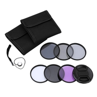 Andoer 49mm UV + CPL + FLD + ND (ND2 ND4 ND8) Photographie Filtre Kit Set Ultraviolet Circular-Polarisant Fluorescent Neutre Filtre de Densité pour Nikon Canon Sony Pentax DSLRs