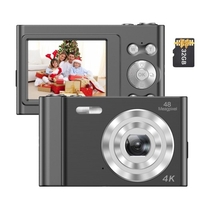 Andoer 4K caméra numérique caméscope vidéo 48MP 2.4 pouces IPS écran avec carte mémoire 32GB