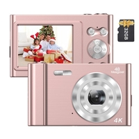 Andoer 4K caméra numérique caméscope vidéo 48MP 2.4 pouces IPS écran avec carte mémoire 32GB