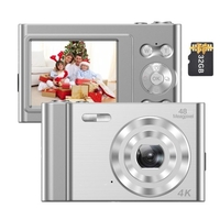 Andoer 4K caméra numérique caméscope vidéo 48MP 2.4 pouces IPS écran avec carte mémoire 32GB
