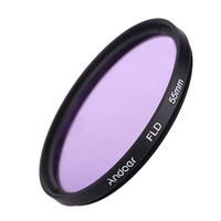 Andoer 55mm UV + CPL + FLD + ND (ND2 ND4 ND8) Photographie Filtre Kit Set Ultraviolet Circular-Polarisant Fluorescent Neutre Filtre de Densité pour Nikon Canon Sony Pentax DSLRs