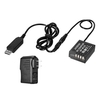 Andoer 5V USB vers NP-W126 Batterie Factice Coupleur CC avec Adaptateur Secteur Compatible avec les Appareils Photo Fuji X-A1/X-A2/X-A3/X-E1/X-E2/X-M1/X-Pro/X-T1 /X-T2/XT10/HS33EXR/HS35EXR/HS50EXR
