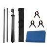 Andoer 5x7ft Écran vert Toile de fond écran bleu Kit de photographie de fond Chromakey double face avec fond en forme de T 5x7ft Support réglable 3 x pinces à ressort