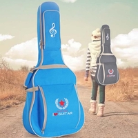 Andoer 600D Etanche Tissu Oxford 10mm Eponge Coton Matelassé Sac à Dos Guitare Bretelles Poches Gig Étui pour 41Inchs Guitare Folk Acoustique Classique