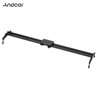 Andoer 80cm piste vidéo en alliage Curseur Dolly voie ferroviaire Stabilisateur aluminium pour Capacité de charge Canon Nikon Sony Camescopes Max 5kg Noir