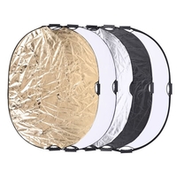 Andoer 90 * 120cm 5 en 1 rond circulaire portative de multi-disque Collapsible Photo photographie Studio réflecteur de lumière vidéo
