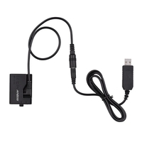 Andoer ACK-E10 5V USB Dummy Battery DC Coupler Adapter (Replacement for LP-E10)