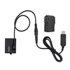 Andoer ACK-E10 5V USB Dummy Battery DC Coupler (Replacement for LP-E10) with Power Adapter