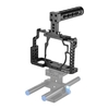 Andoer Aluminium Alloy Camera Cage + Top Handle + 15mm Rod Baseplate Kit