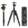 Andoer Aluminium télescopique Portable pliable en alliage trépied Unipod monopode avec rotule pour Canon Nikon Sony DSLR Camera