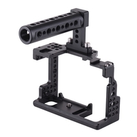 Andoer Camera Cage + Kit de poignée supérieure Film vidéo Faire un stabilisateur en alliage d