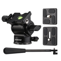 Andoer Caméra Compacte Vidéo Tête Fluide Pan Inclinable Tête De Trépied Panorama Rotule Monture De Trépied En Alliage D