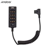 Andoer D-Tap B Type Socket D-tap mâle vers 8 ports D-tap Femelle Spliter Câble d