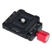 Andoer DC-34 Adaptateur de serrage à plaque à dégagement rapide avec une plaque à dégagement rapide Vis 1/4 "pour tête de trépied AS Standard Arca-Swiss