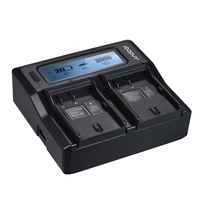 Andoer DMW-BLF19E Chargeur de batterie pour appareil photo LCD double canal pour Panasonic Lumix DC-GH5 DMC-GH3 DMC-GH3 DMC-GH4 DMC-GH4K