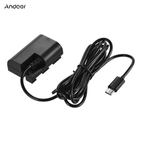 Andoer DR-E18 Coupleur CC Batterie factice Type-C Prise USB-C pour remplacement de batterie LP-E6 pour appareils photo Canon EOS 70D 7D 60D 6D 5D Mark II III 5DS 5DS-R