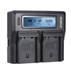 Andoer EN-EL15 Chargeur de batterie pour appareil photo numérique à deux canaux avec écran LCD pour Nikon D500 D610 D7000 D7100 D750 D800 D810 D7200