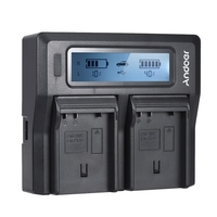 Andoer EN-EL15 Chargeur de batterie pour appareil photo numérique à deux canaux avec écran LCD pour Nikon D500 D610 D7000 D7100 D750 D800 D810 D7200