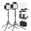 Andoer Ensemble de 2 torches vidéo à LED et kit d