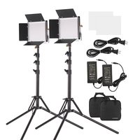Andoer Ensemble de 2 torches vidéo à LED et kit d