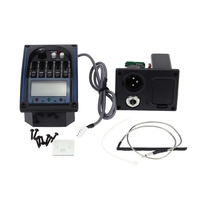 Andoer EQLC-5 5-Band EQ Egaliseur Système Acoustique Guitare Préampli Micro Piezo LCD Tuner d
