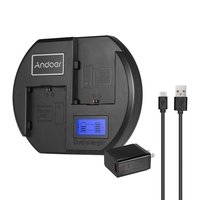 Andoer Fast Charger Chargeur de batterie pour appareil photo à double canal