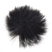 Andoer Furry extérieur Microphone pare-brise Muff Mini revers micro-cravate pare-brise