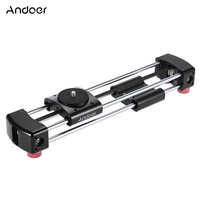 Andoer GT-V250 Mini Manuel piste Curseur caméra vidéo Curseur 365mm Double coulissante Distance pour Caméra GoPro Action Camera Smartphone Pocket Mini caméra SLR