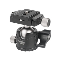 Andoer H28S Mini rotule 360 degrés panoramique tête de table à profil bas monopode trépied rotule support