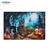 Andoer Halloween Style 1.5 * 2.1meters / 5 * 7feet Pliable Vinyle Photographie Fond Toile Fond