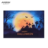 Andoer Halloween Style 1.5 * 2.1meters / 5 * 7feet Pliable Vinyle Photographie Fond Toile Fond