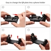 Andoer Kit vidéo pour smartphone portable comprenant un support pour téléphone sur trépied et une plaque à dégagement rapide 2-en-1 avec support pour griffe porte-froid + trépied de bureau pour la diffusion en direct de Vlog Réunion d