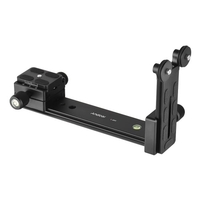 Andoer L200 Support de lentille pour téléphones longs Support de support réglable en hauteur Compatible avec Arca-Swiss Sunwayfoto RRS Benro Kirk Markins Mount