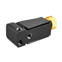 Andoer LC-12 Support de téléphone en métal réglable Mini adaptateur pour téléphone cellulaire avec trépied 3 trous 1/4 po pour iPhone Samsung Huawei Xiaomi Smartphones pour Tripod Video Slider