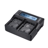 Andoer LP-E6 Chargeur de batterie pour appareil photo numérique à double canal avec écran LCD pour Canon EOS 5DII 5DIII 5DS 5DSR 6D 7DII 60D 80D 70D avec chargeur allume-cigare