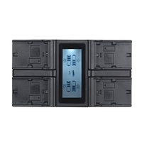 Andoer LP-E6 Chargeur de batterie pour appareil photo numérique 4 canaux LP-E6N avec écran LCD pour Canon EOS 5DII 5DIII 5DS 5DSR 6D 7DII 60D 80D 70D