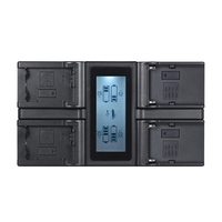 Andoer LP-E6 LP-E6N Chargeur de batterie pour appareil photo numérique 4 canaux avec écran LCD pour Canon EOS 5DII 5DIII 5DS 5DSR 6D 7DII 60D 80D 70D