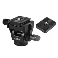 Andoer M-12 monopode tête inclinable tête panoramique téléobjectif avec 2pcs plaque de libération rapide
