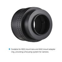 Andoer M52-M42 (25-55) 17mm-31mm M52 à M42 monture bague adaptateur d