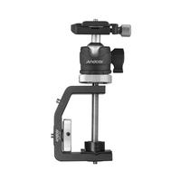Andoer MFC-60 Heavy Duty Photographie Pince à arbre de bureau Pince multifonctionnelle en forme de C pour fenêtre Pince à verre avec rotule Andoer pour caméra GoPro pour appareil photo reflex numérique Max. Distance de serrage 60mm Max. Charge 4kg