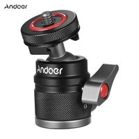 Andoer Mini Adaptateur De Tête De Boule Support De Moniteur Adaptateur De Griffe Froide En Alliage D