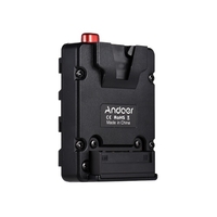 Andoer Mini Nano V-lock Mount Battery Power Supply Plate Adapter to NP-F Mount